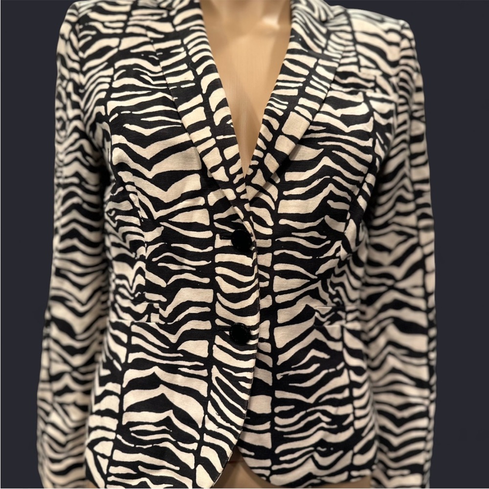 Calvin Klein Zebra Print Blazer